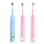Brosse à dents électrique rechargeable Sonic pour enfants 3 modes avec mémoire IPX7 étanche