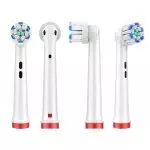 Têtes de brosse de rechange pour brosse à dents électrique orale, paquet de 4, en Stock, EB-60X