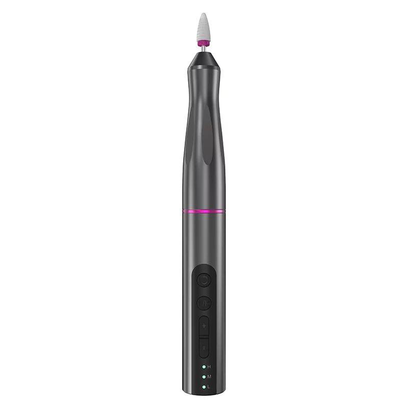 Perceuse à ongles sans fil 20 000 tr/min pour ongles en gel acrylique, ensemble de 3 perceuses à ongles à vitesse réglable