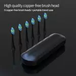 Brosse à dents sonique rechargeable USB personnalisée avec minuterie intelligente, charge rapide avec support