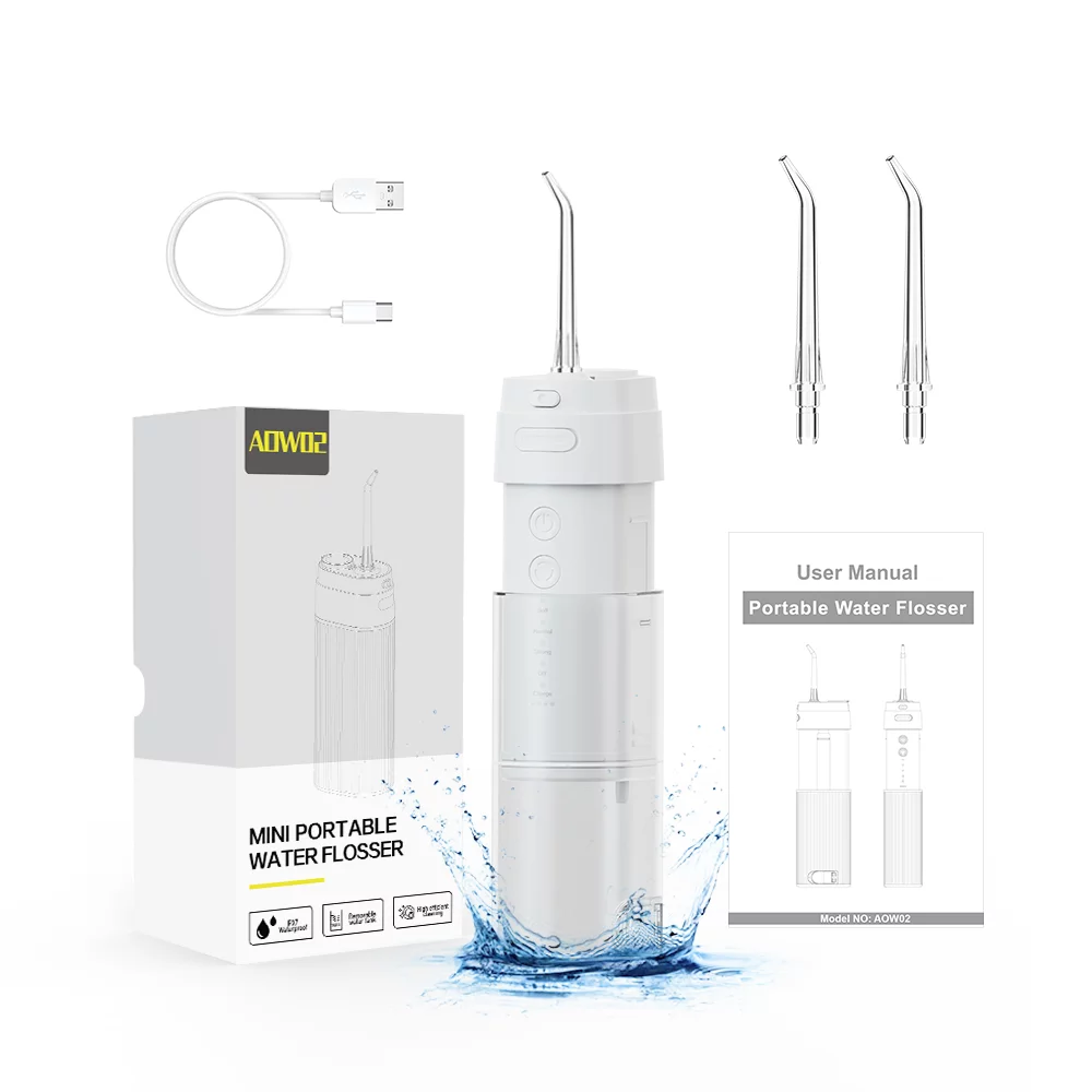 OEM Portable Mini Water Flosser Automatic 180ml For Teeth Cleaning Mini hydropulseur portable OEM automatique 180 ml pour le nettoyage des dents